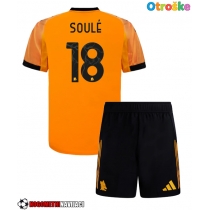 Otroške Nogometnih dresov AS Roma Matias Soule #18 Gostujoči 2025-26 Kratki rokavi (+ hlače)